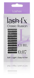 Lash FX Classic Russian Lashes L Curl 0.07 Super Fine 11mm