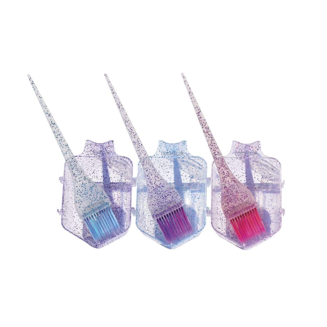 Colortrak Mini Glitter Trio Set Of 3 Brushes & Bowls