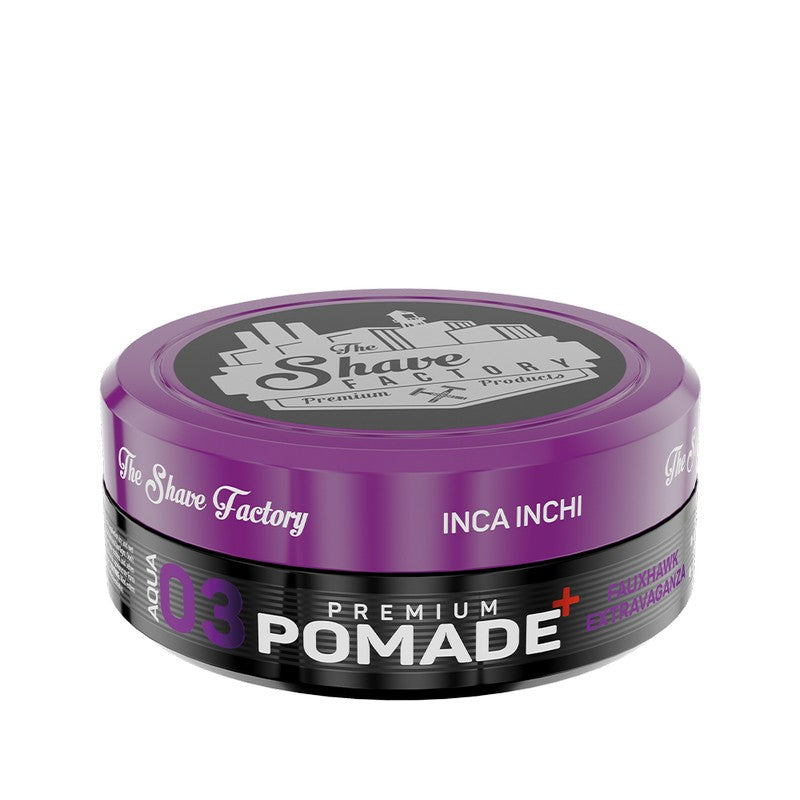 The Shave Factory Premium Pomade Aqua 03 Fauxhawk Extravaganza 150ml