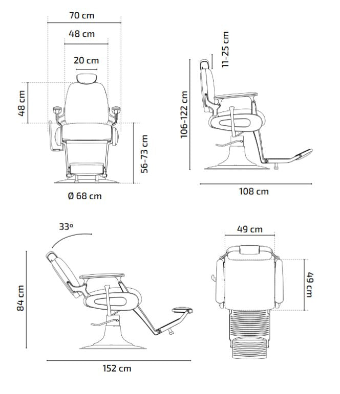 Mirplay Prince Barber Chair