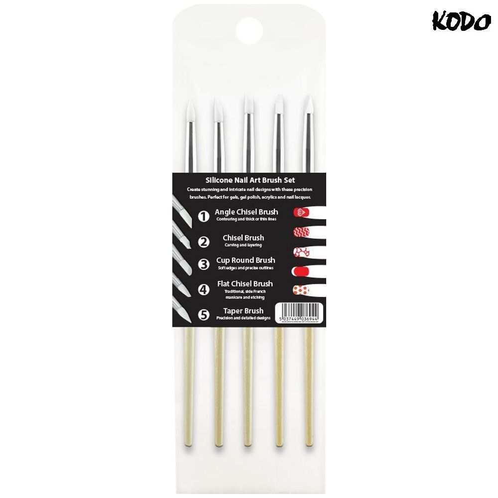 Kodo Silicone Nail Art Brush Set