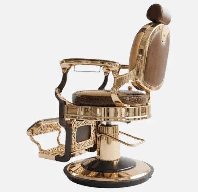 John Barber & Sons Golden Snake Barber Chair