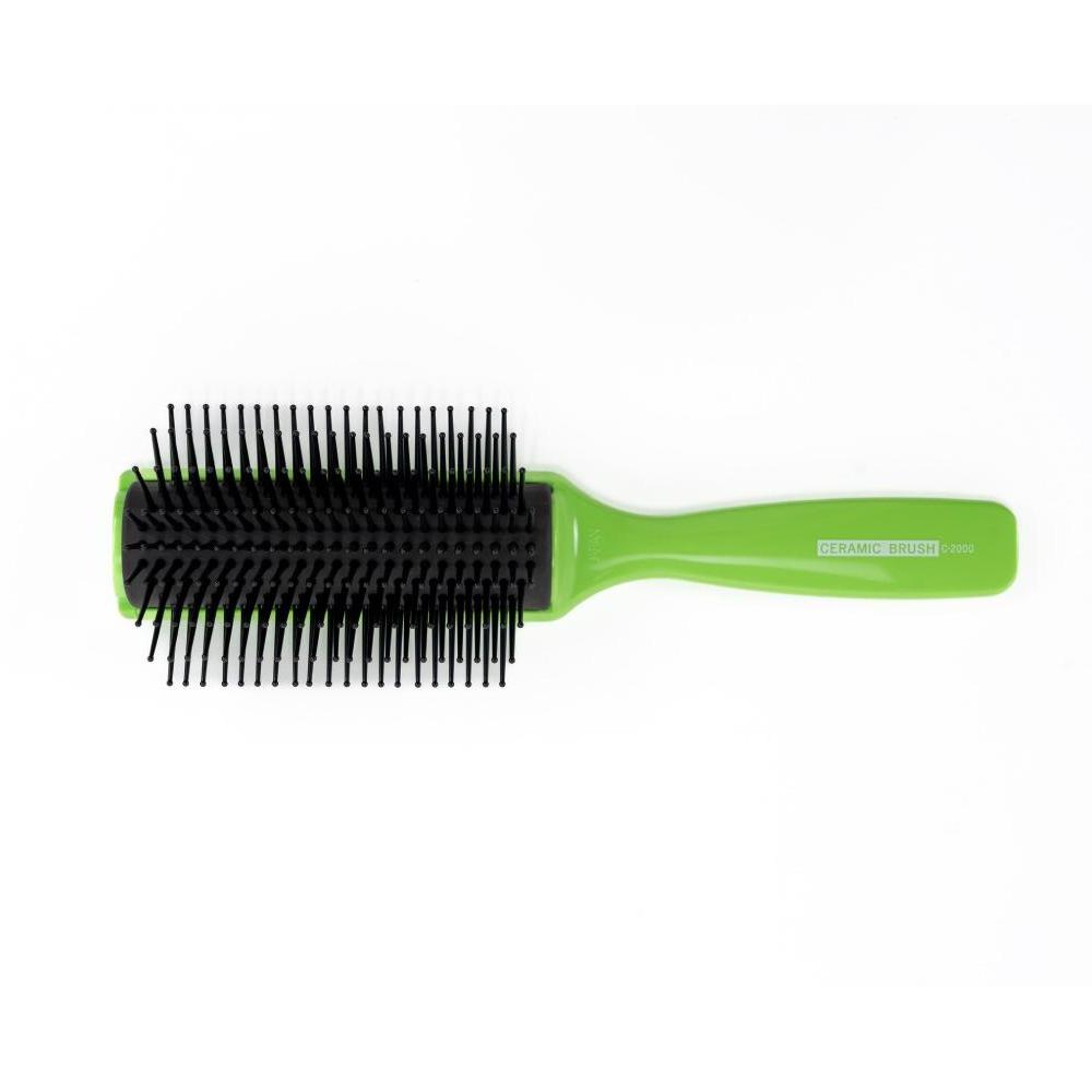 Vess 9 Row Ceramic Brush Green
