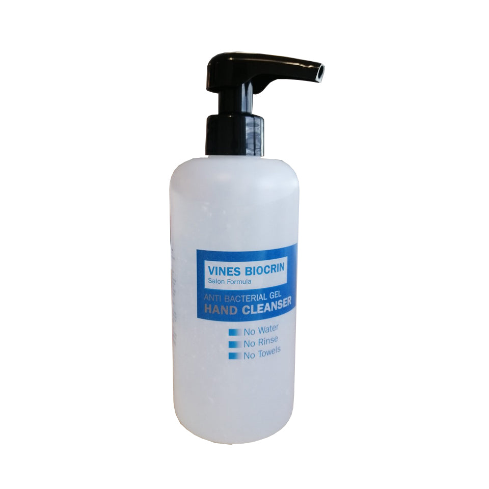 Vines Biocrin Anti Bacterial Gel Hand Cleanser 450ml With Pump