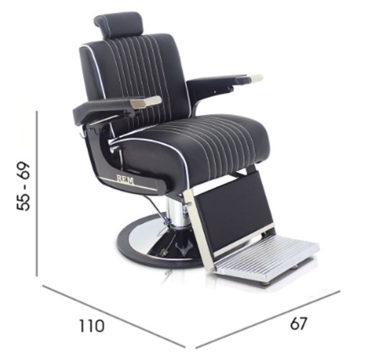 REM Voyager Classic Barber Chair Black