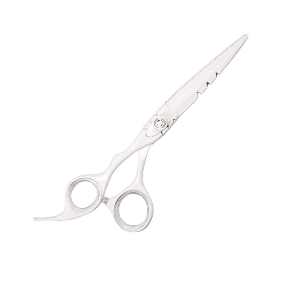BarberStyle White Japanese Nero Left Handed Scissors 6"