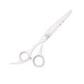 BarberStyle White Japanese Nero Left Handed Scissors 6"