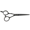 Wings Matt Black Flat Screw Left Handed Scissors