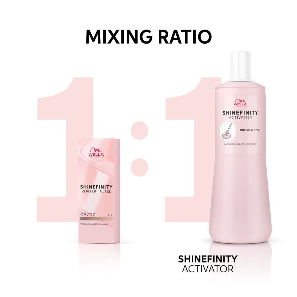 Wella Shinefinity Activator Brush & Bowl Application 2% 1000ml